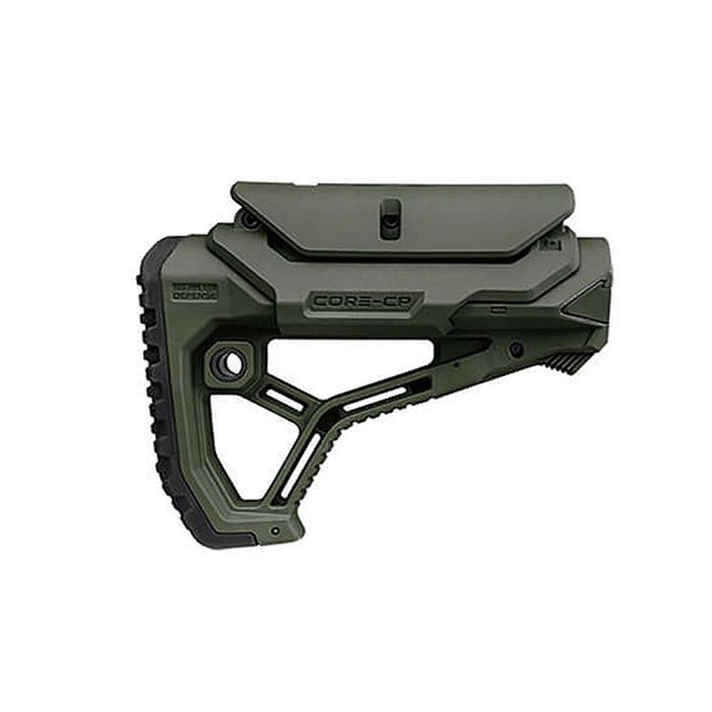 Fab Defense GL-CORE CP Buttstock with Adjustable Cheek-Rest for Milspec and Commercial Tubes OD Green - Fab Defense