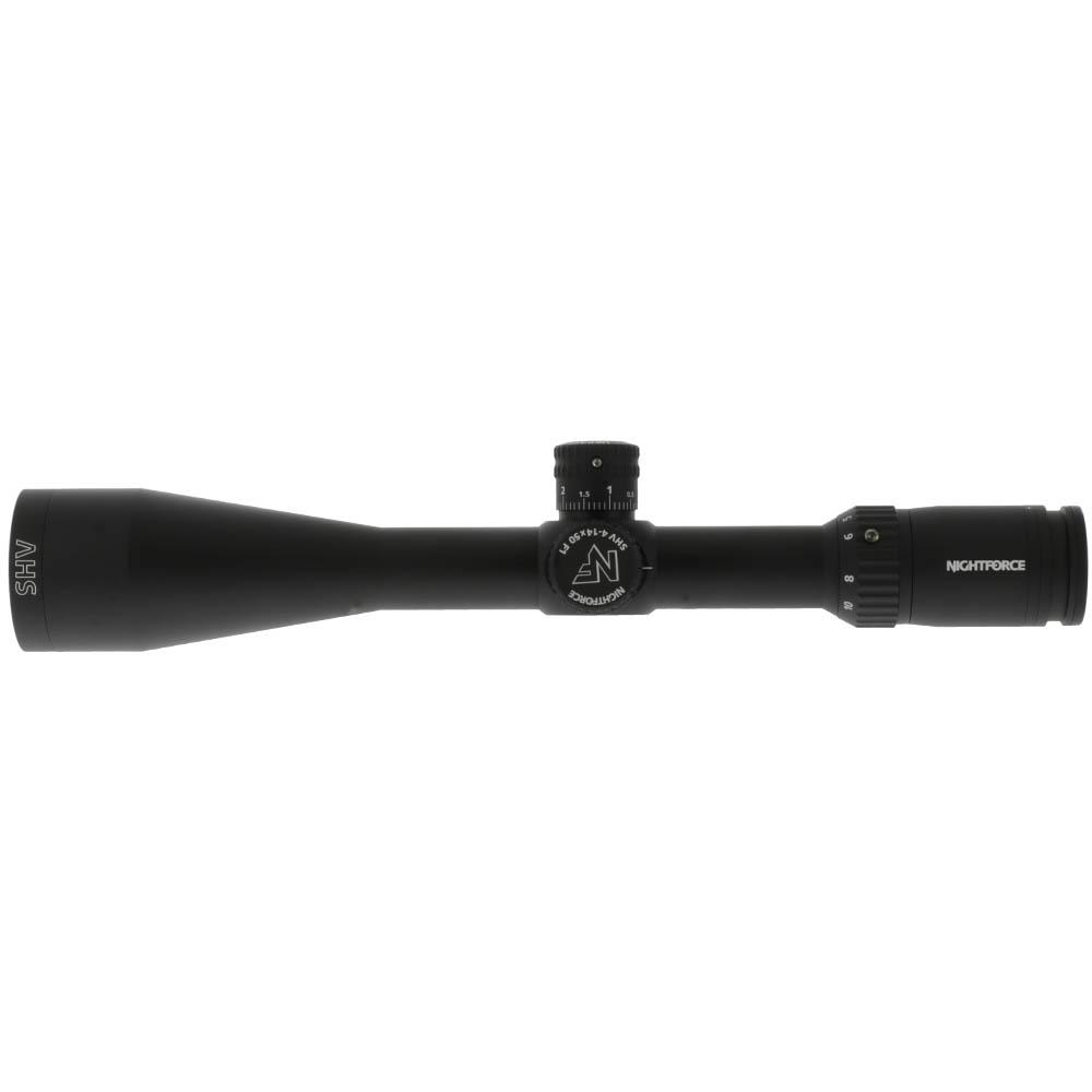 Nightforce SHV 4-14x50mm Rifle Scope FFP ZeroSet .10 Mil-Radian Mil-R Illuminated Black - Nightforce