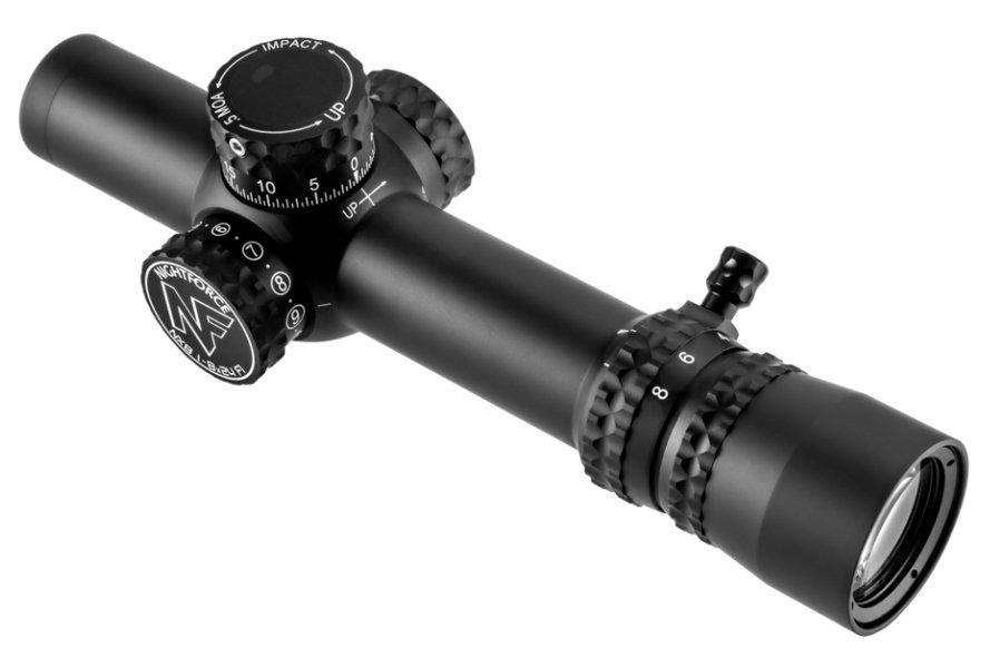 Nightforce NX8 F1 Rifle Scope - 1-8x24mm 30mm FFP FC-MOA Reticle PTL ZeroStop - Matte Black - Nightforce