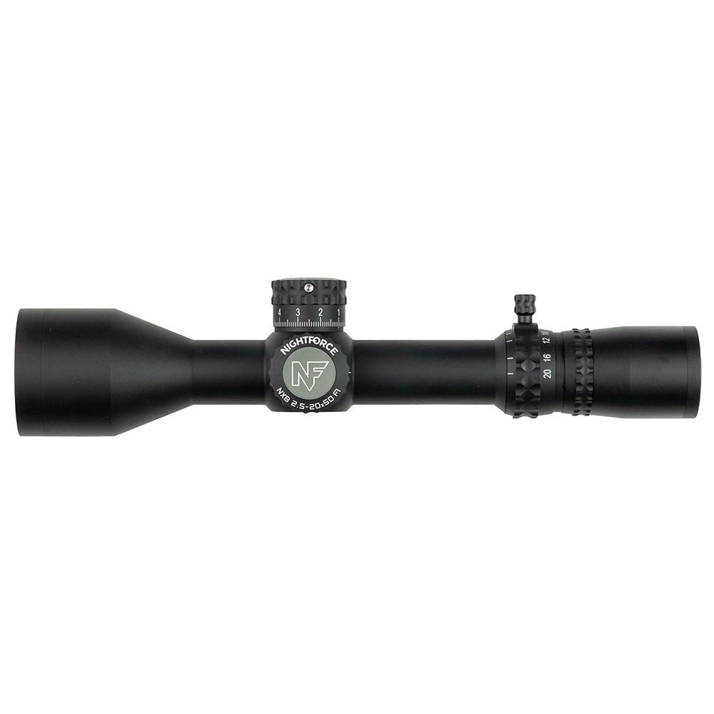 Nightforce NX8 2.5-20x50 F1 Rifle Scope FFP MOA-XT Reticle Illuminated Black - Nightforce