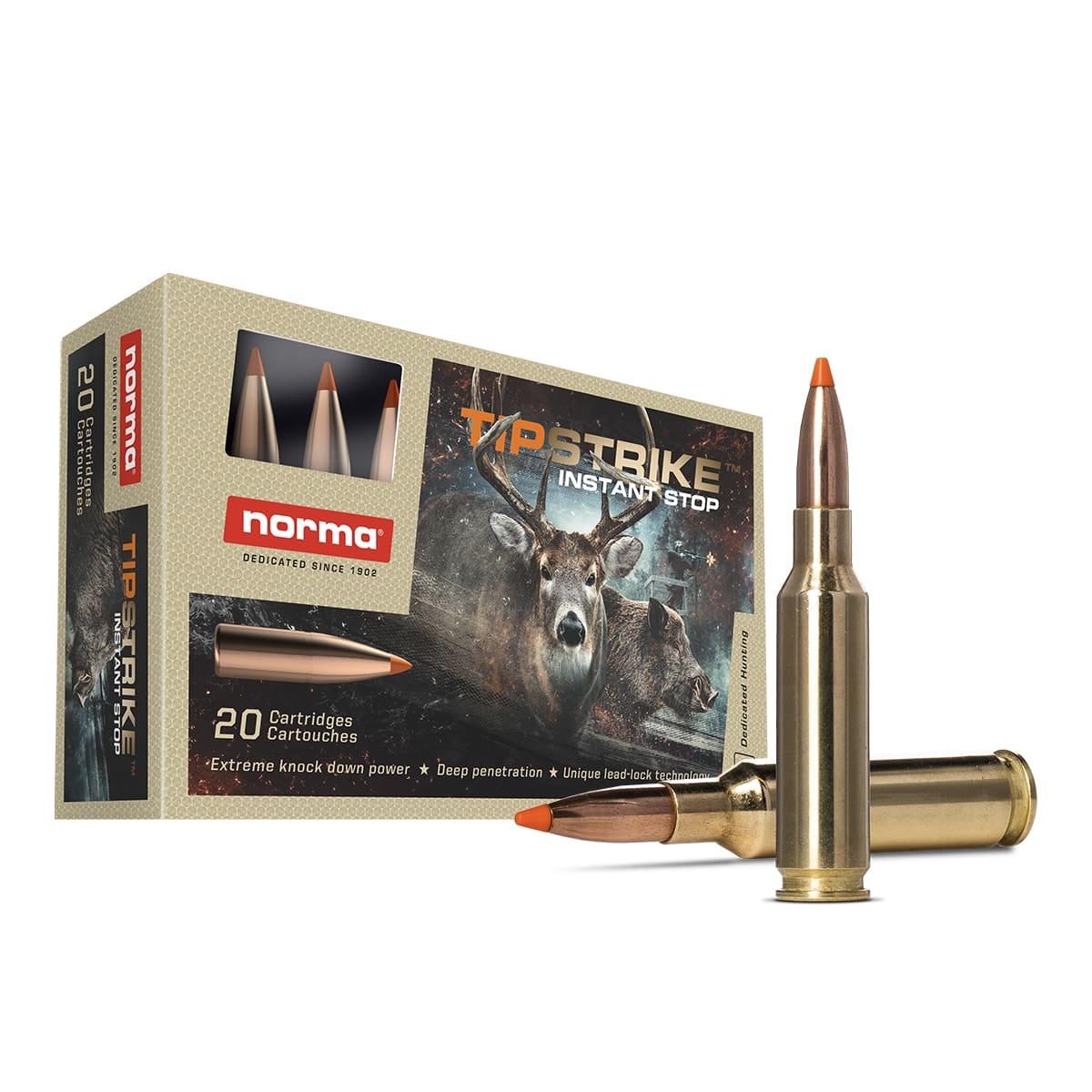 Norma TipStrike Rifle Ammunition 6.5 Creedmoor 140gr PT 2625 fps 20/ct - Norma