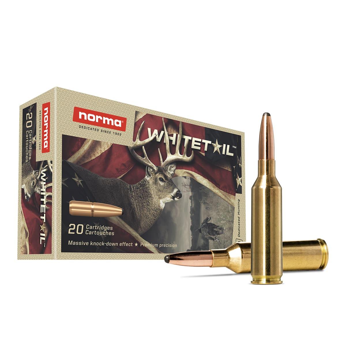 Norma WhiteTail Rifle Ammunition 6.5 PRC 140gr PSP 2657 fps 20/ct - Norma