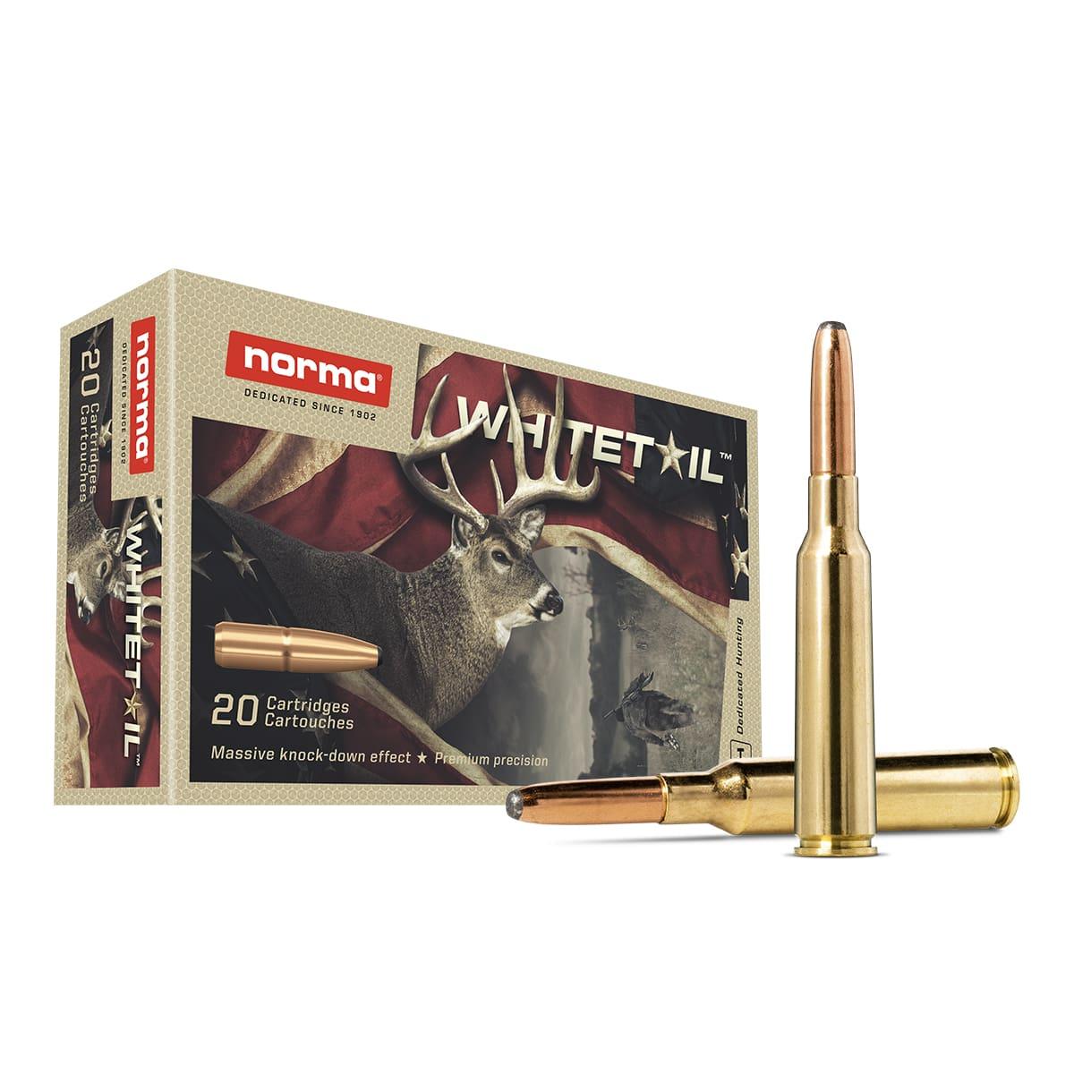 Norma WhiteTail Rifle Ammunition 8x57 JS 196gr PSP 2525 fps 20/ct - Norma