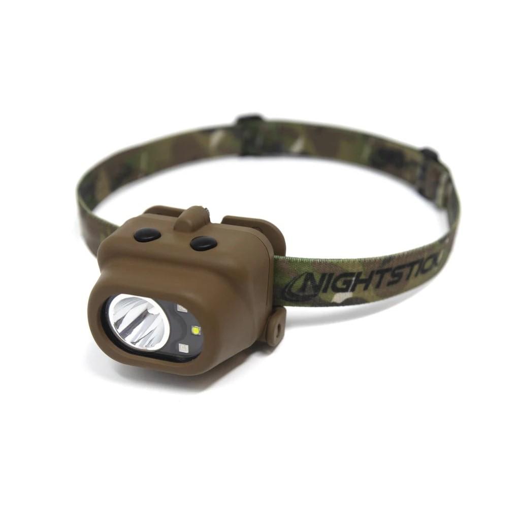 Nightstick Multi-Function Headlamp 210 Lumens White/Red/Green Lights FDE - NightStick