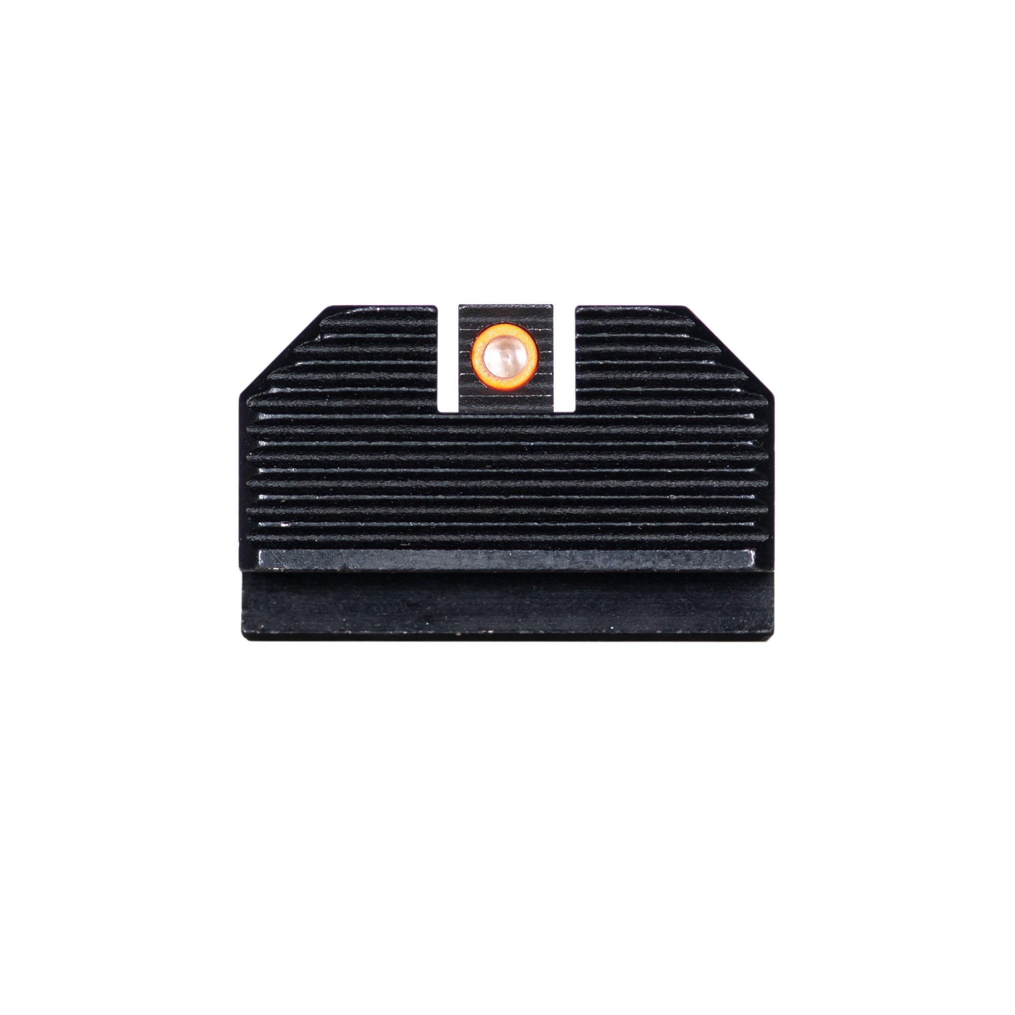 Night Fision Optics Ready Stealth Night Sight Set Orange Front Blank Rear Glock 43x MOS - Night Fision