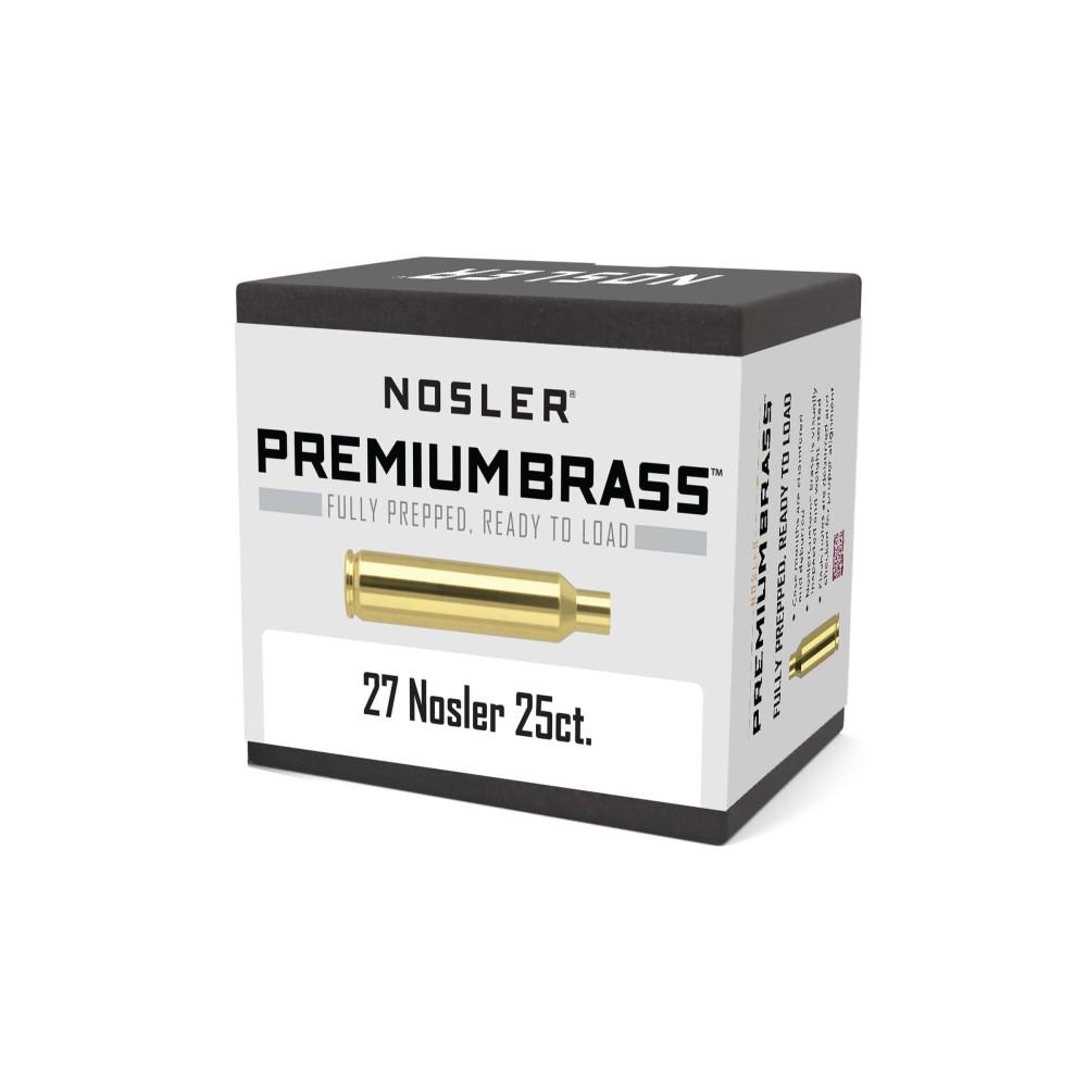 Nosler Unprimed Brass Rifle Cartridge Cases .27 Nosler 25/ct - Nosler