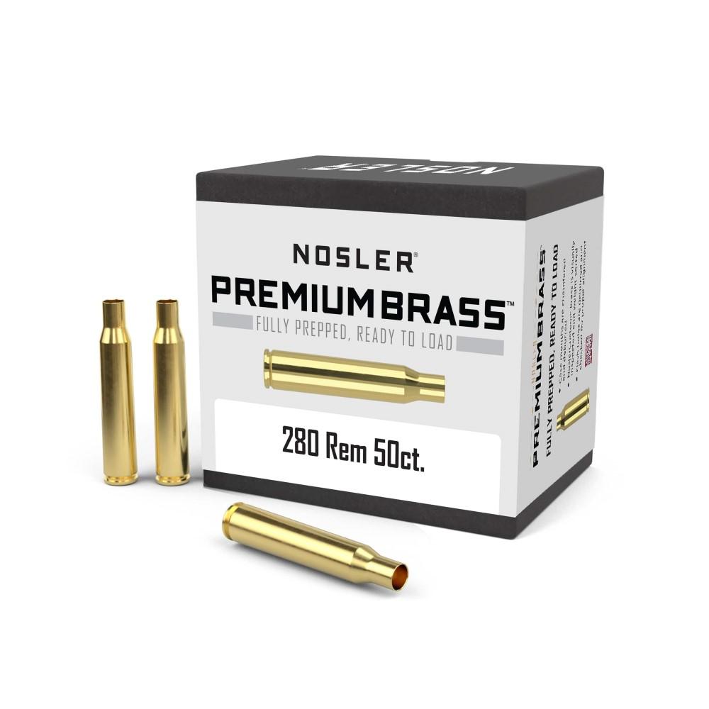 Nosler Unprimed Brass Rifle Cartridge Cases 50/ct .280 Rem - Nosler