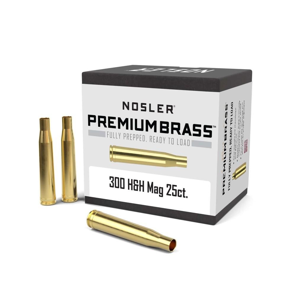 Nosler Unprimed Brass Rifle Cartridge Cases 25/ct .300 H&H - Nosler