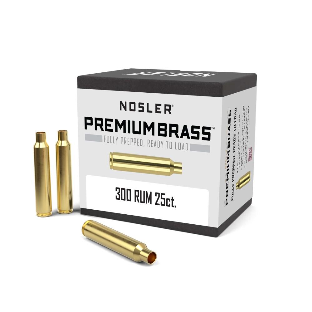 Nosler Unprimed Brass Rifle Cartridge Cases 25/ct .300 Rem Ultra - Nosler