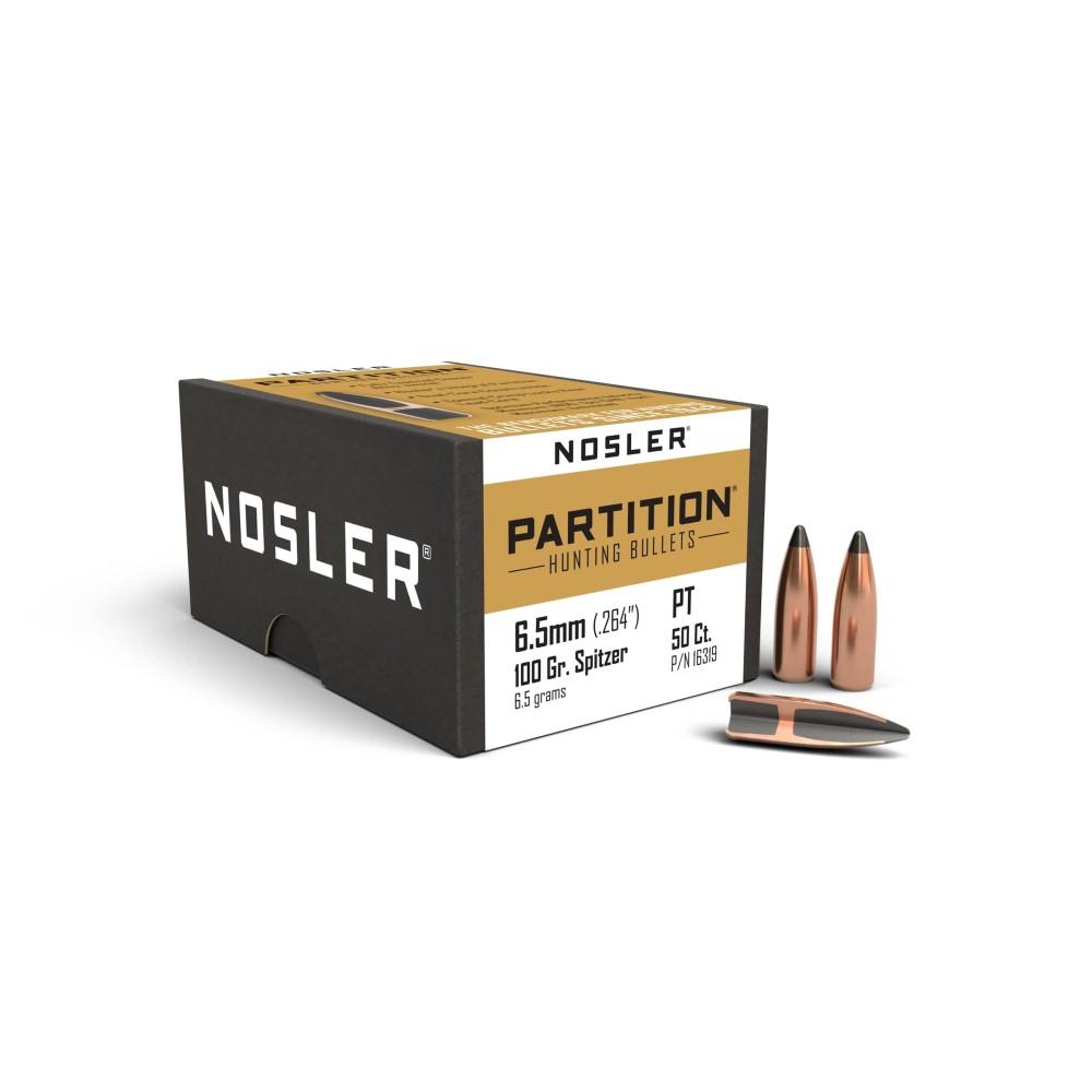 Nosler Partition Bullets 6.5mm .264" 100 gr SPT  50/ct - Nosler