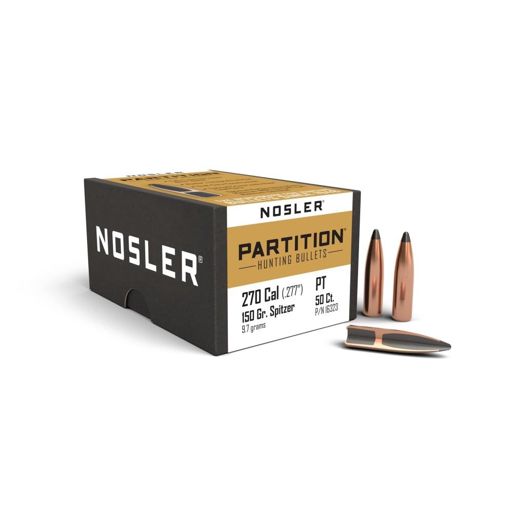 Nosler Partition Bullets .270 cal .277" 150 gr SPT  50/ct - Nosler