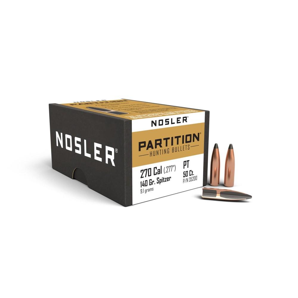 Nosler Partition Bullets .270 cal .277" 140 gr SPT  50/ct - Nosler