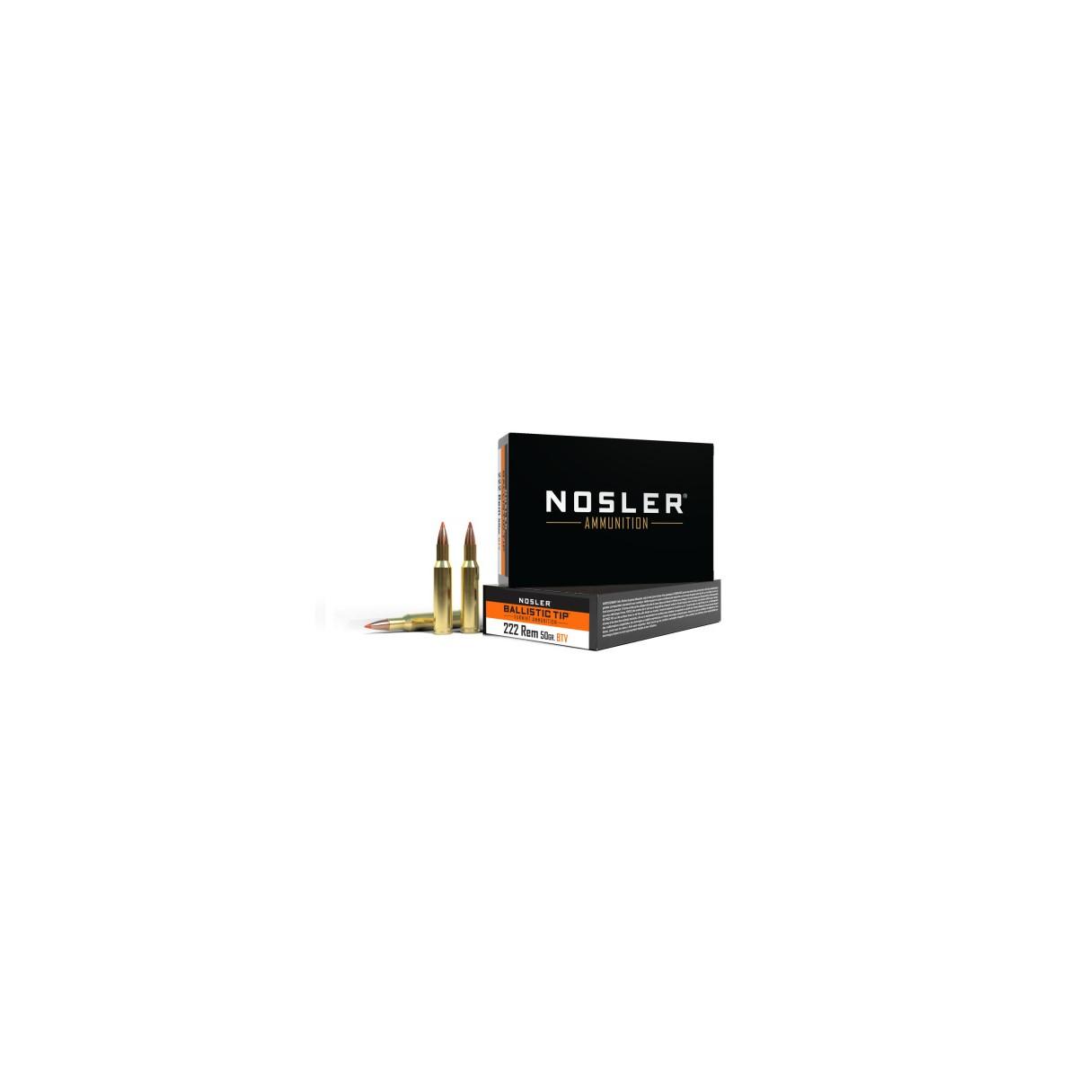 Nosler Ballistic Tip Rifle Ammunition 222 Remington 50gr PT