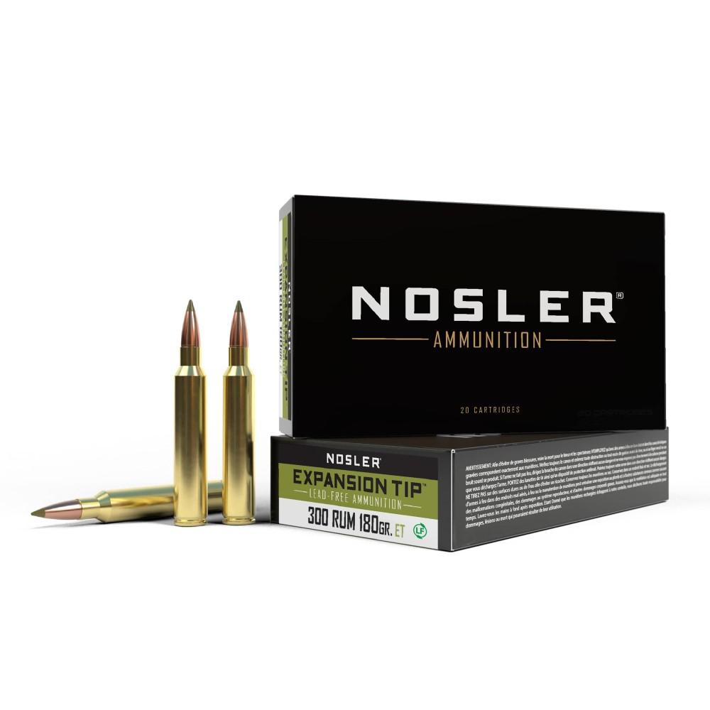 300 RUM 180gr E-Tip (20 ct.) Ammunition - Nosler