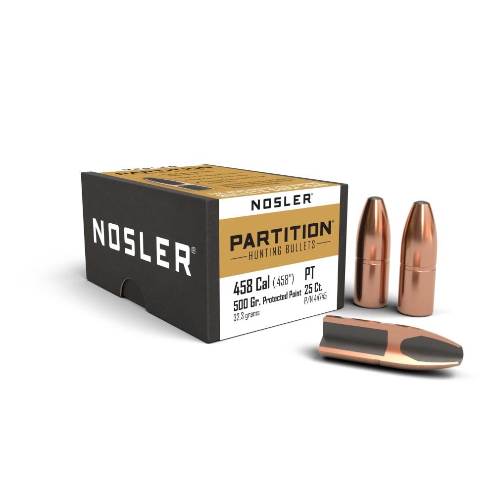 Nosler Partition Bullets .458 cal .458" 500 gr SPT-PP 25/ct - Nosler