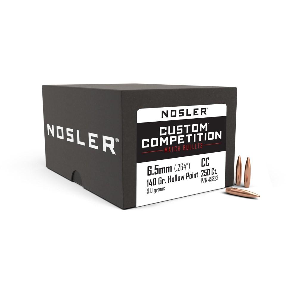 Nosler Custom Competition Bullets 6.5mm .264" 140 gr HPBT 250/ct - Nosler