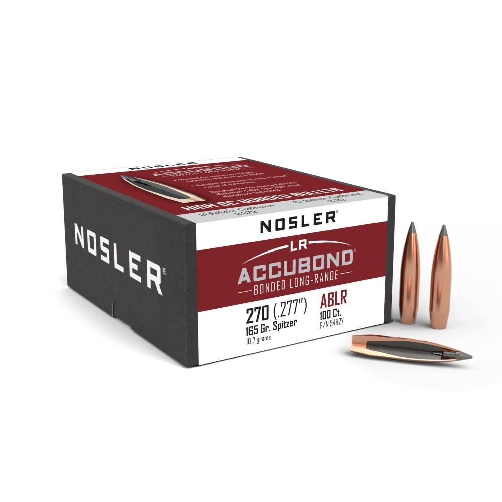 ABLR 270 Cal 165gr SP (100 ct) Bullets - Nosler