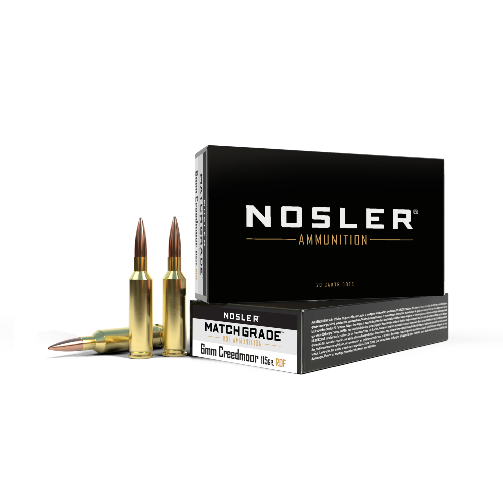 6mm Creedmoor 115gr RDF HPBT (20 ct.) Ammunition - Nosler