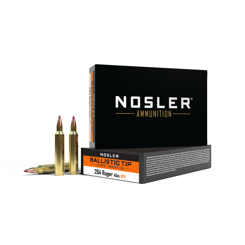 204 Ruger 40gr Ballistic Tip (20 ct.) Ammunition - Nosler