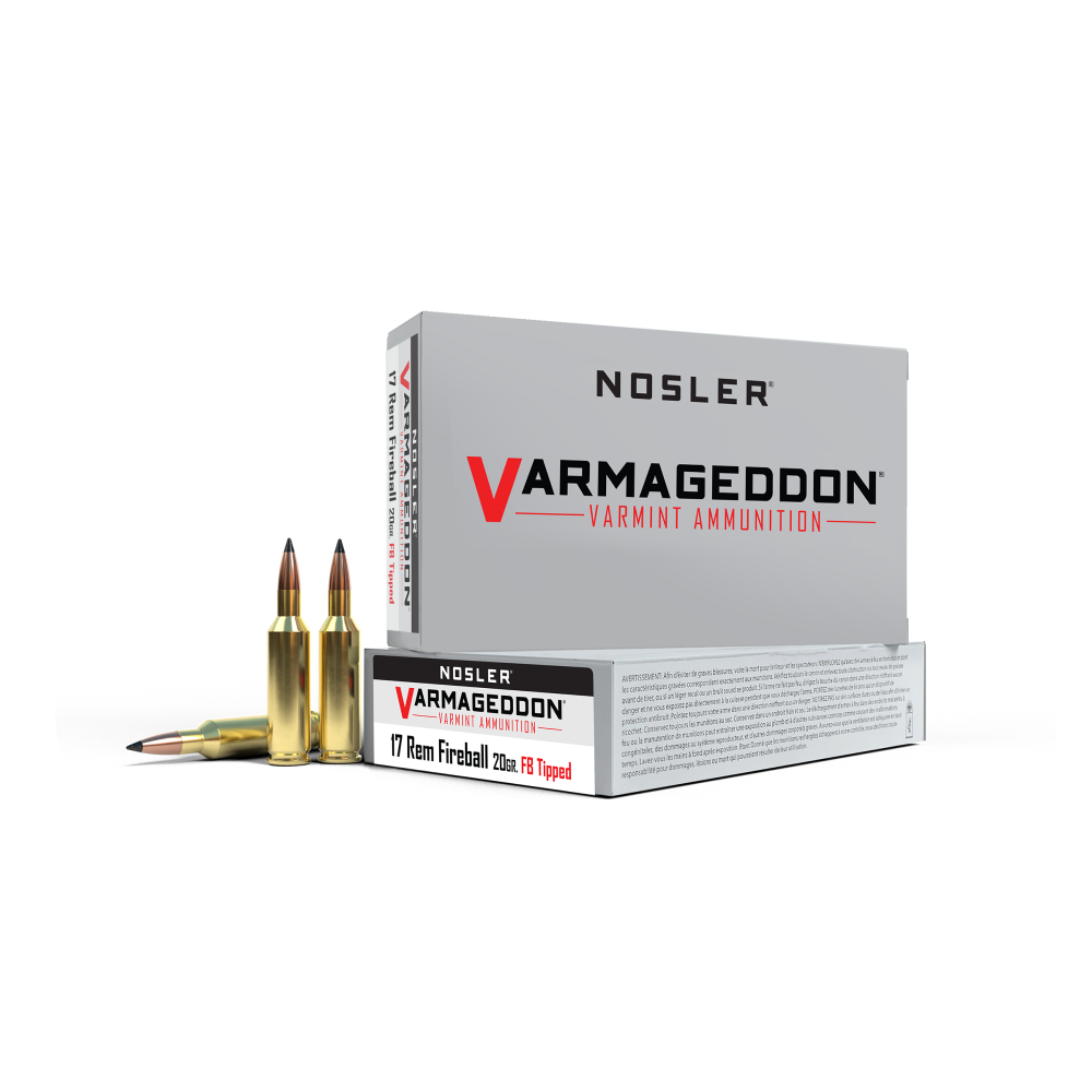 17 Rem Fireball 20gr FB Tipped (20 ct.) Ammunition - Nosler