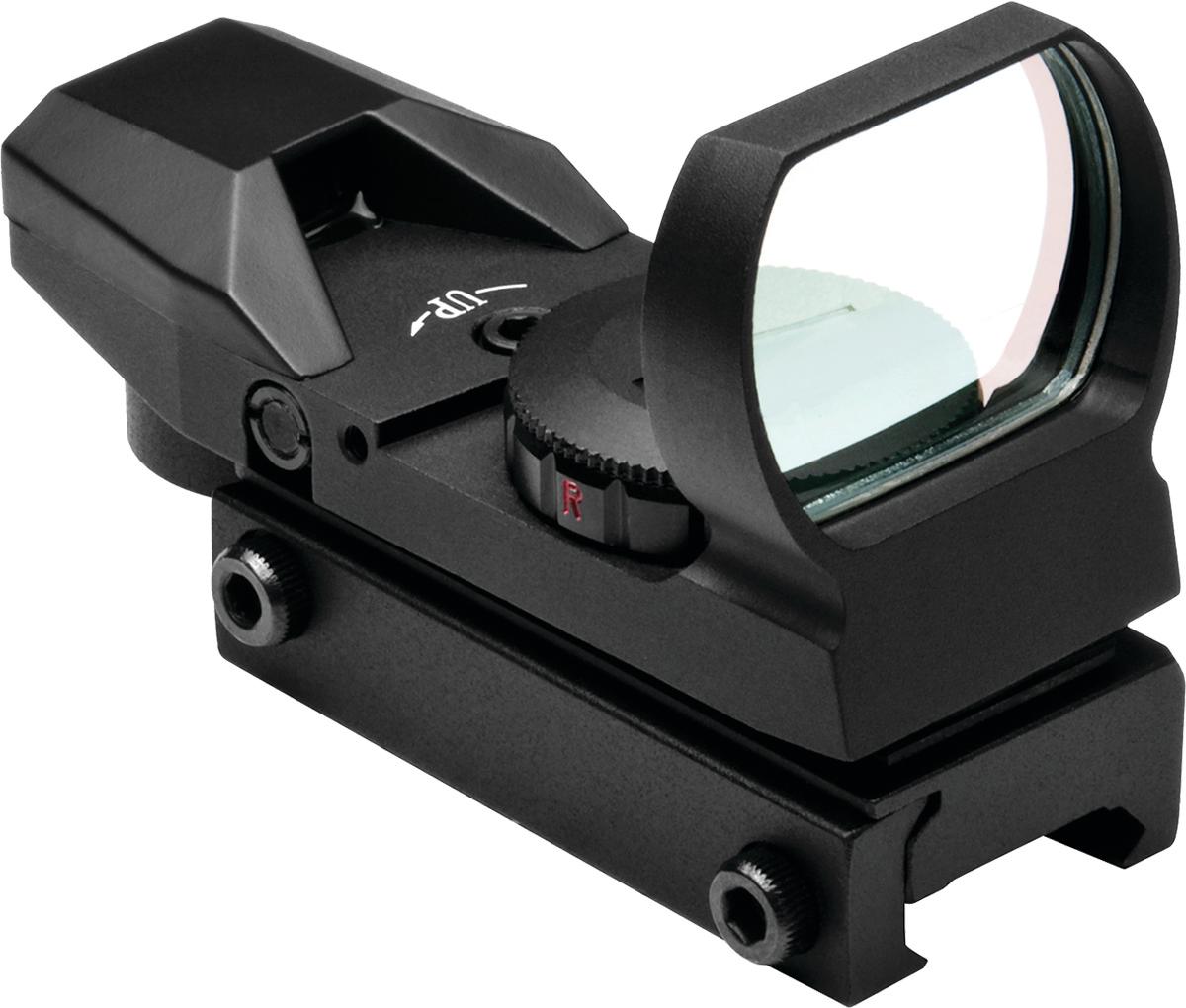 NcStar Red & Green Reflex Sight with 4 Reticles and QR Mount Black