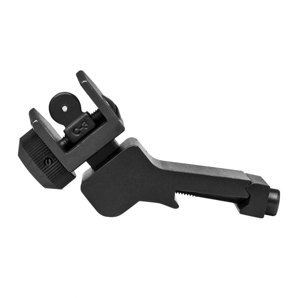 NcStar AR-15 45 Degree Offset Flip-Up Rear Sight Black - NcStar