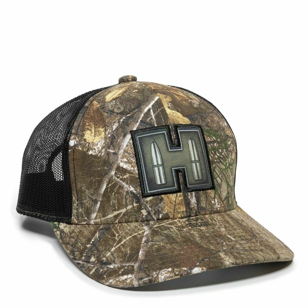 Realtree Edge/Black Cap Mesh Back w/Hornady Label - Outdoor Cap Company