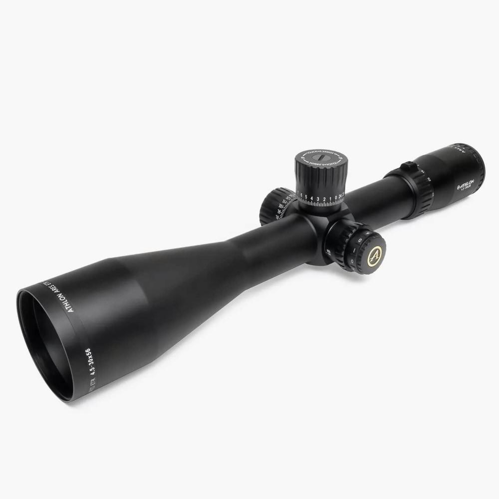 Athlon Ares ETR UHD Rifle Scope 4.5-30x56 34mm FFP APLR5 IR MOA Illum. Black - Athlon Optics