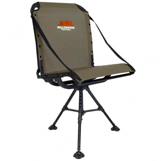 Millennium G100 Ground Blind Chair with Packable Leveling Legs - Ol'Man Outdoors