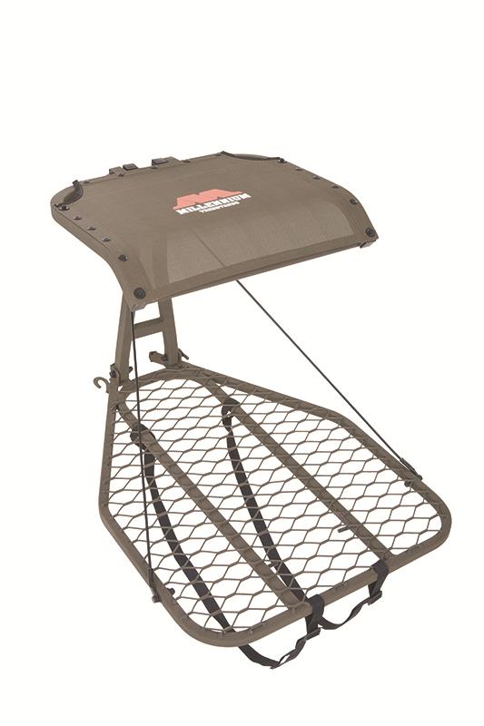 Millennium M50 Steel Leveling Hang-On Tree Stand With Footrest Includes Safe-Link 35' Safety Line - Hunting Solutions