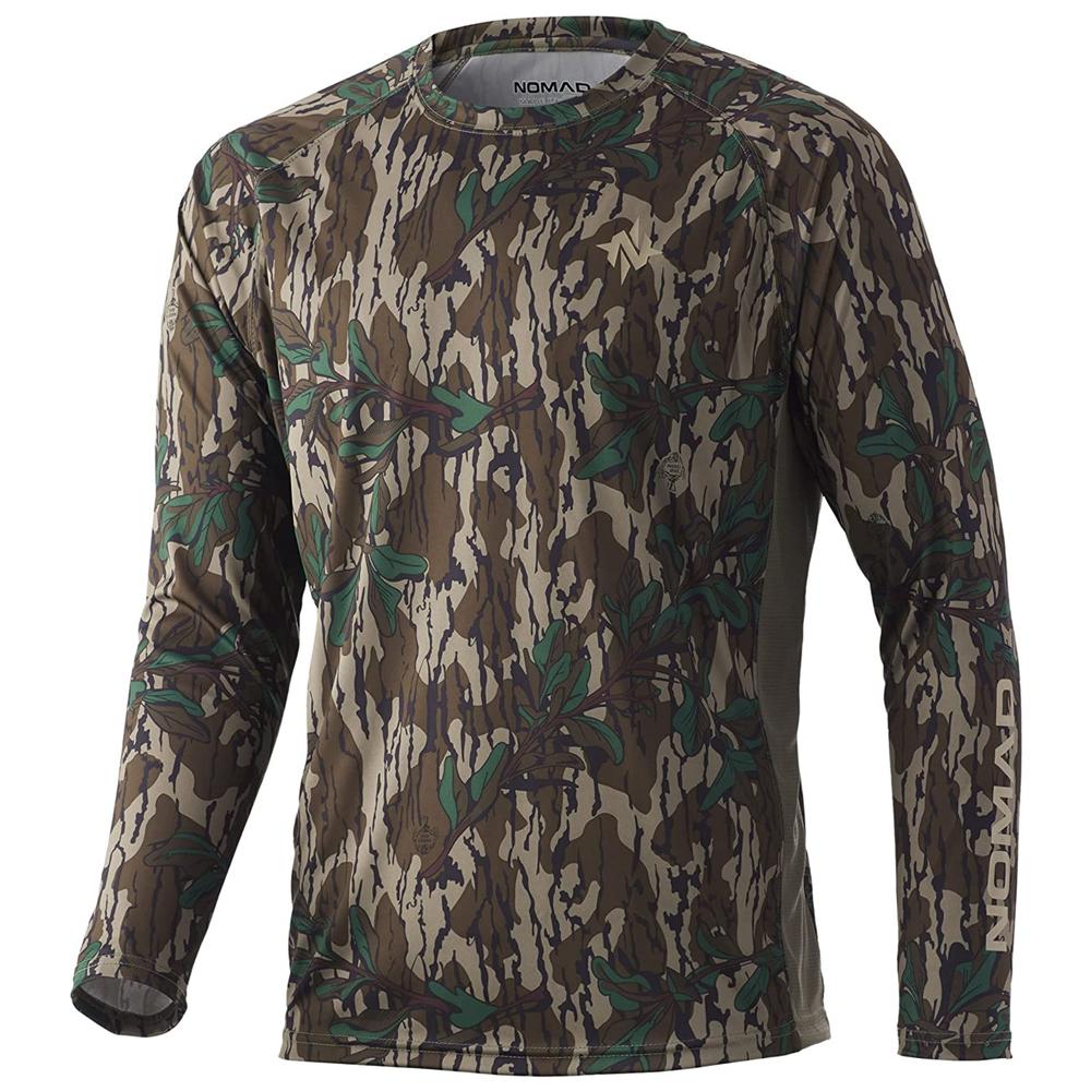 Nomad Camo Pursuit Long Sleeve Shirt Mossy Oak Greenleaf L - Nomad