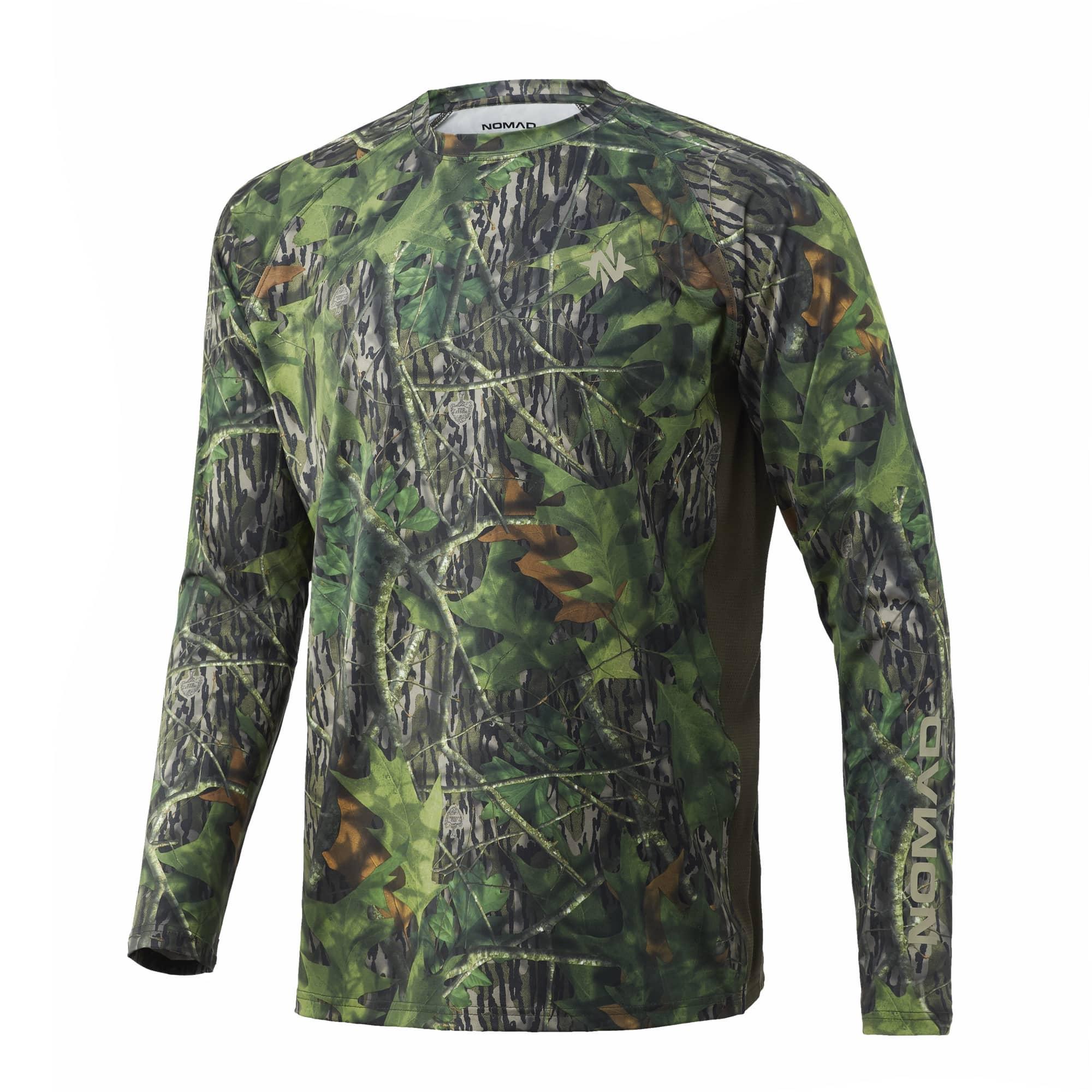 Nomad Camo Pursuit Long Sleeve Shirt Mossy Oak Shadow Leaf L - Nomad