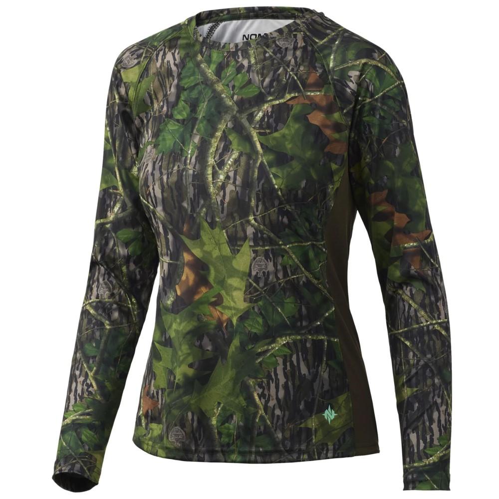 Nomad Women's Pursuit Camo Long Sleeve Shirt Mossy Oak Shadowleaf M - Nomad