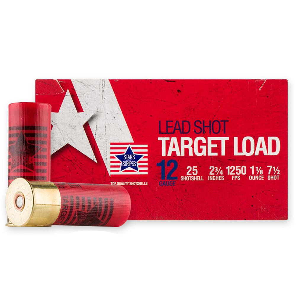 TRZ Trading Target Load Shotshells 12 ga 2-3/4" 1-1/8 oz 1250 fps #7.5 25/ct - TRZ Trading