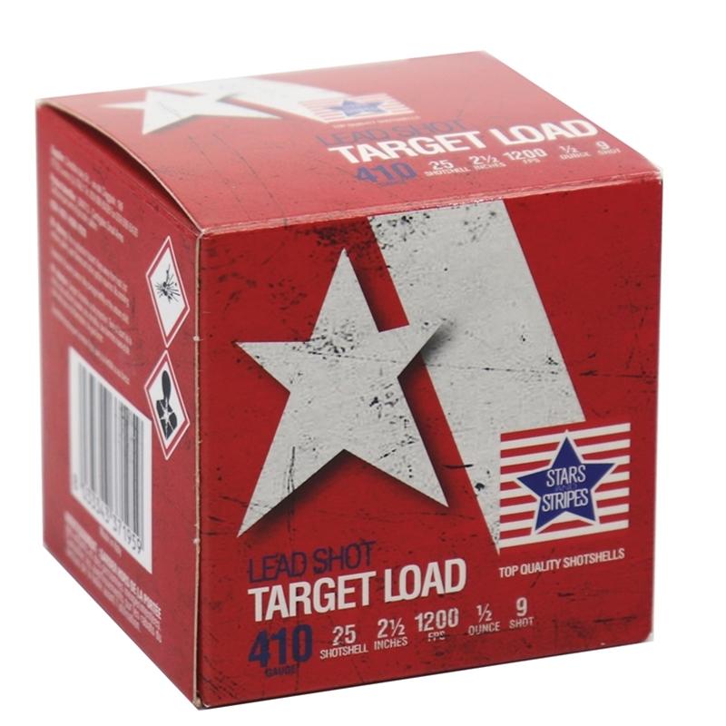 PPU Stars & Stripes Target Shotshells 410ga 2-1/2" 1/2oz 1200 fps #9 25/ct - PPU