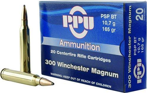 PPU Rifle Ammunition .300 Win Magnum 165 gr SPBT 3050 fps 20/ct - PPU