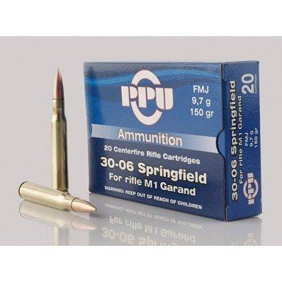 PPU Rifle Ammunition .30-06 Springfield 150 gr FMJ 2745 fps 500/ct - PPU