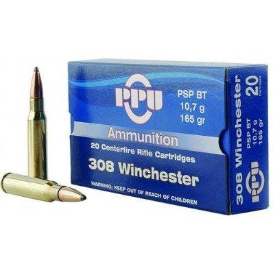 PPU Rifle Ammunition .308 Win 165 gr PSPBT 2675 fps 20/ct - PPU