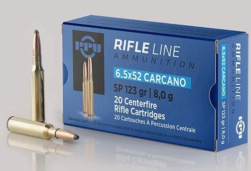 PPU Rifle Ammunition 6.5x52mm Carcano 123 gr SP 2690 fps - 20/ct - PPU