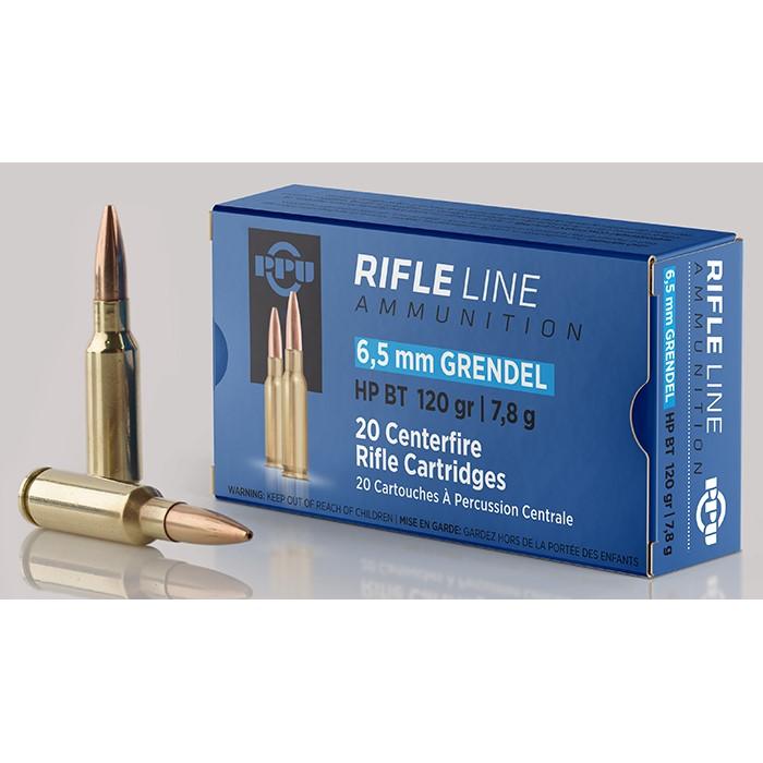 PPU Rifle Ammunition 6.5 Grendel HPBT 120gr 2674 fps 20/ct - PPU