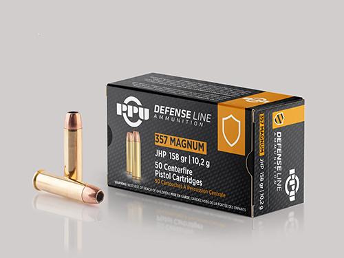 PPU Handgun Defense Ammunition .357 Magnum JHP 158gr 1607 fps 50/ct - PPU