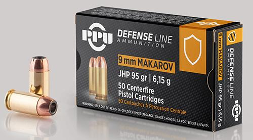 PRIVI 9x18 Makarov JHP 95Gr 50Rds Ammo - PPU