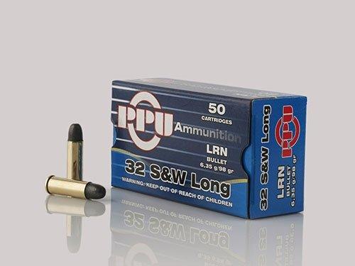 PPU Handgun Ammunition .32 S&W Long 98 gr LRN 705 fps 50/ct - PPU