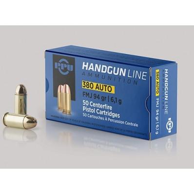 PPU Handgun Ammunition .380 ACP 94 gr FMJ 951 fps 951 fps 1000/ct - PPU