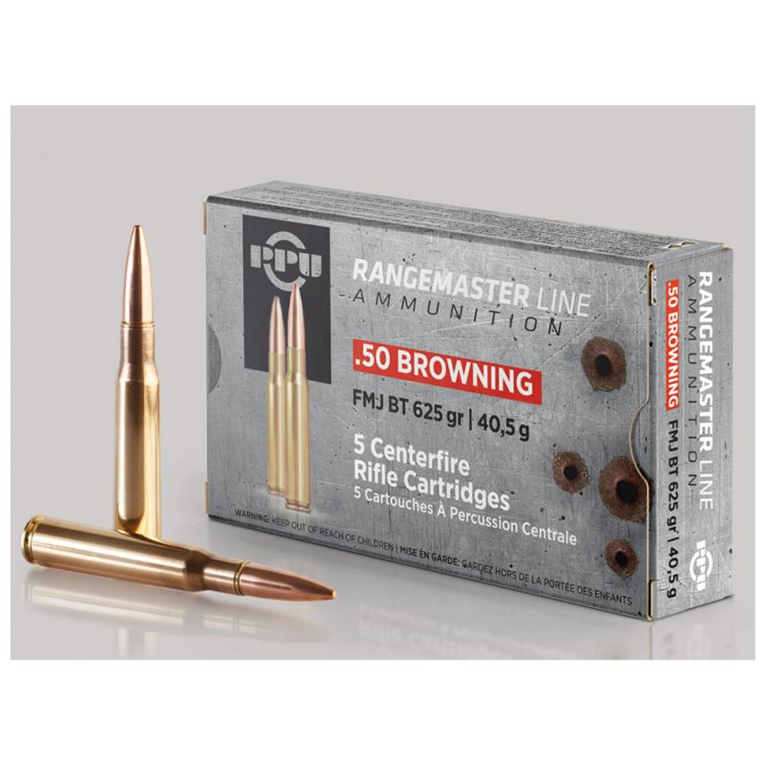 .50 BMG RangeMaster FMJ 625gr 5 Round Box