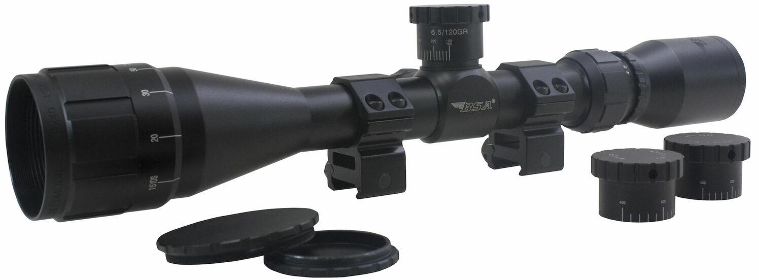 BSA Sweet 6.5 Creedmoor 4.518x 40mm AO Rifle Scope with Weaver...