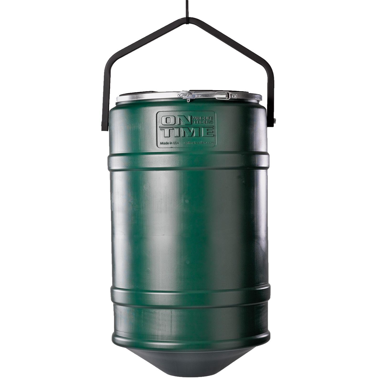 On Time 200 lb Barrel with Hanger (Without Timer) - On Time Wildlife