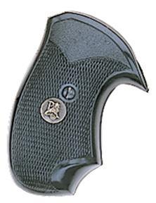 Pachmayr Gripper Grips – S&W J Frame Round Butt – Black Polymer – Model 03249/3249