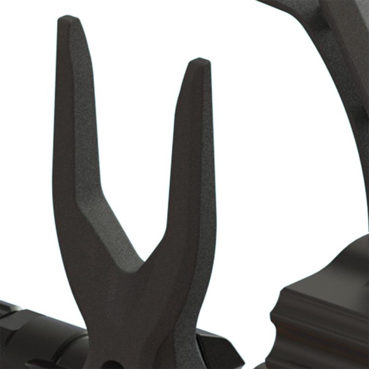 Garosa Micro rosace Micro de guitare réglable noir à 6 trous avec