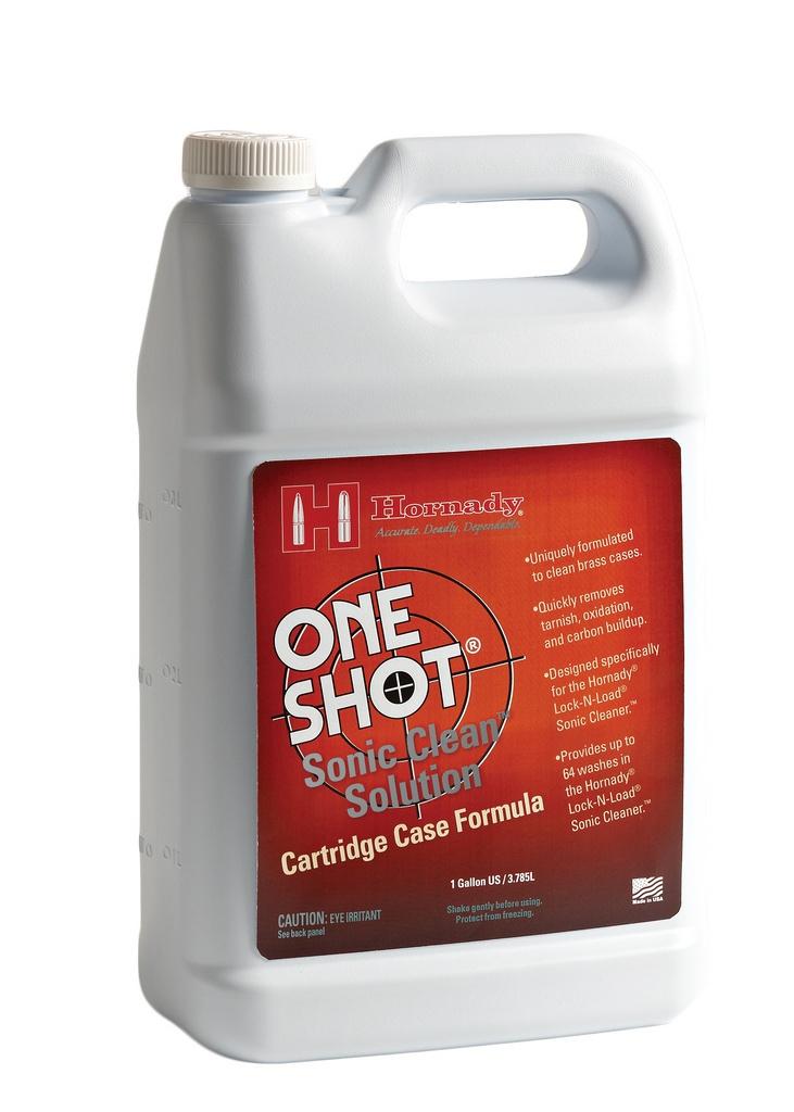 Hornady One Shot Sonic Cleaning Solution - Cartridge Case Formula - 1 gal - Hornady